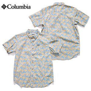 Button Shirt Patterned Short Sleeve Men's