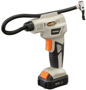 【小型　充電式　コードレス】【アイリスオーヤマ　充電式　10.8V】充電式エアコンプレッサ10.8V