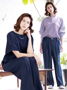 Button Shirt/Blouse Boat Neck Stripe