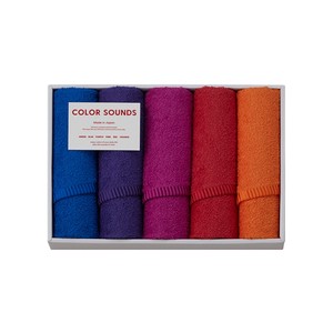 COLOR SOUNDS(カラーサウンズ）　フェイスタオル4枚セット　　CSD2550　日本製
