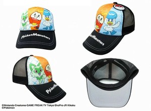 ポケットモンスター キャップ ニャオハ ホゲータ クワッス ポケモン メッシュ キャップ 帽子 ぼうし　TO