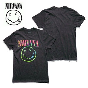 ニルヴァーナ【NIRVANA】Tシャツ 半袖 スマイル ロックT バンドT アメリカ ハードロック パンク カラフル