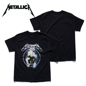 メタリカ【Metallica】Tシャツ 半袖 スカル ドクロ  ロックT バンドT アメリカ ヘヴィメタル パンク
