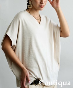 [antiqua] T-shirt Shuttobi Series Ladies fashion Short-sleeved Tops