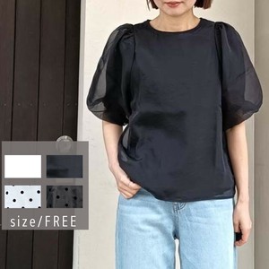 衬衫 宽袖 新商品 透明纱 立即发货 S尺寸 衬衫