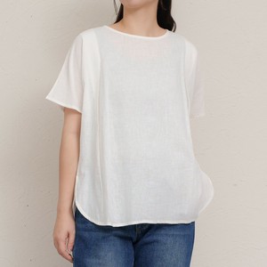 Button Shirt/Blouse Cotton Linen S/S