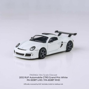 JADI B RUF CTR3 クラブスポーツ グランプリホワイト RHD 1/64スケール PA65387