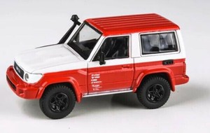 JADI B トヨタ ランドクルーザー 71 14 ショートホイールベース レッド/ホワイト 1/64スケール PA55563