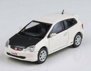JADI B ホンダ シビック Type R EP3 01 ホワイト/カーボン LHD 1/64スケール PA55347