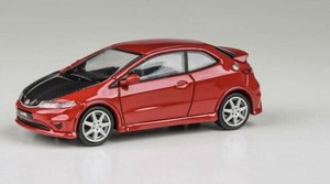 JADI B ホンダ シビック Type R FN2 07 レッド/カーボン RHD 1/64スケール PA65400