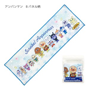 【スーパークールタオル】それいけ！アンパンマン　Bパネル柄　スナップボタン付き　約20×60cm