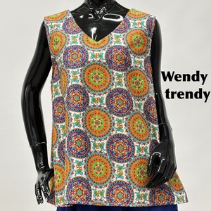 Tank Sleeveless Tops Polka Dot Made in Italy