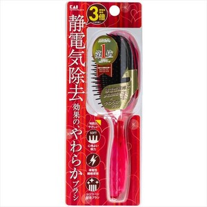 KQ3161静電防止やわらかブラシL（ルビーピンク） 【ブラシ】