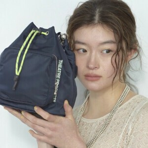 Shoulder Bag Navy black 2-way