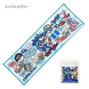 【スーパークールタオル】エンジェルブルー　スナップボタン付き　約20×60cm