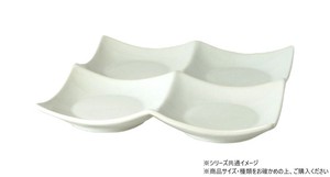 ホワイト　スクエアオードブル 20cm 704012