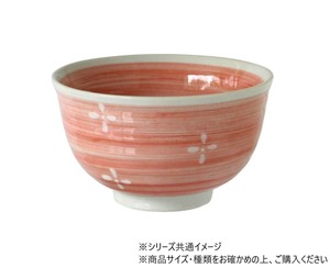 小花　茶碗 ピンク 403595