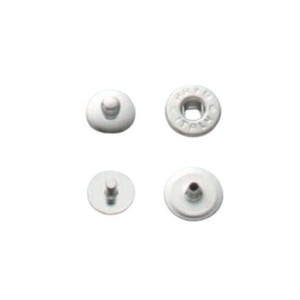 協進エル　附属金具　高級隠しホック　プリムホック　挽き物(10個入)　バネ直径9mm　ブラス　1175008-08