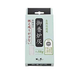 日本香堂 御香炉灰 燃え残りが少ない 約50g入 92169