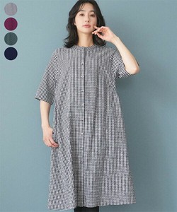 2025年新商品 洋装/连衣裙 立领 衬衫洋装/连衣裙