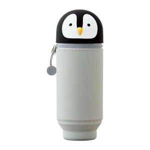 LIHIT LAB.(リヒトラブ)　PuniLabo　スタンドペンケース　BIGサイズ　ペンギン　A-7714-10