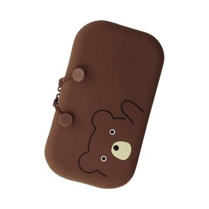 LIHIT LAB.(リヒトラブ)　PuniLabo　ファスナーポーチ　クマ　A-7716-1