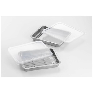 ステンレス浅型バットセット2P SJ3659