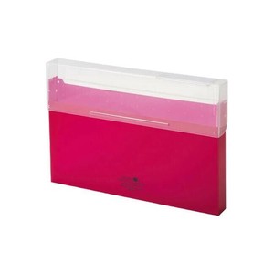 LIHIT LAB.(リヒトラブ)　AQUA DROPs(アクアドロップス)　コングレスケース　A4　厚型　赤　A-5024-3
