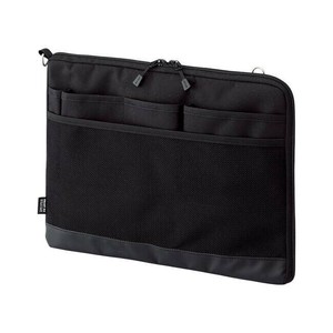 LIHIT LAB.(リヒトラブ)　バッグインバッグ(ヨコ型)　A4　ブラック　A-7681-24