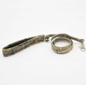 (ペット) Gemelli Dog タータンチェックリーシュ ベージュ M LGW460