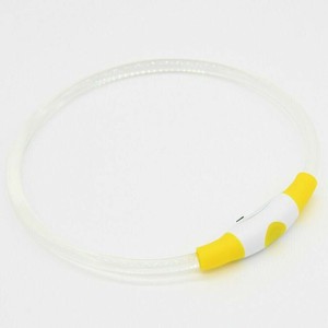 (ペット) GEWALK LED　セーフティ　フラッシング　ネックリング イエロー M LGE401