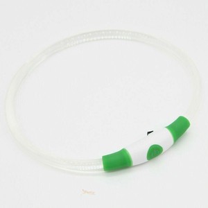 (ペット) GEWALK LED　セーフティ　フラッシング　ネックリング グリーン L LGE401