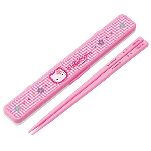【公式】 抗菌音のならない箸・箸箱セット 箸18cm 【ハローキティ カオハナ】 スケーター