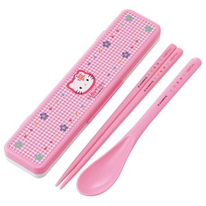 【公式】 抗菌 音のならないコンビセット 箸18cm 【ハローキティ カオハナ】 スケーター