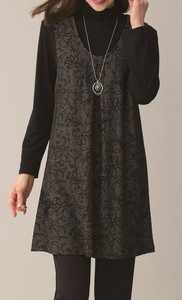 Vest/Gilet Jacquard Floral Pattern Made in Japan