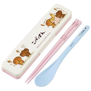 【公式】 音のならないコンビセット 箸18cm 【こげぱん】 スケーター