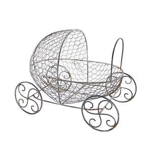 【予約販売】ｳﾞｨﾝﾃｰｼﾞ 乳母車型ﾊﾞｽｹｯﾄ