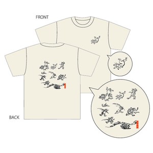 【JAPAN Tシャツ】鳥獣戯画　Tシャツ　アイボリー