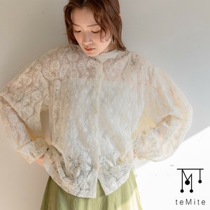 Button Shirt/Blouse Tuck Sleeves Sheer [2025 NEW]