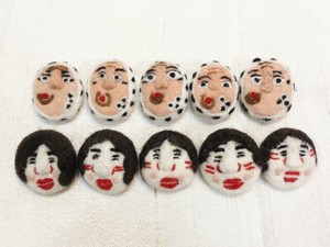 Brooch Hyotoko Okame Brooch