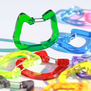 Key Ring Cat 14-colors Made in Japan