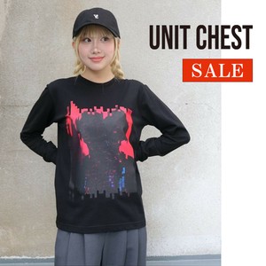 【SALE】OIF designer eggs コラボ ロンT Dejavu T-shirt ユニセックス /UNIT CHEST