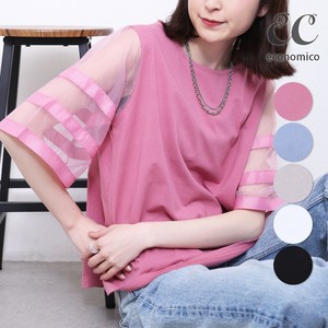 2025SS　袖オーガンジーチュニック Tシャツ 2025新作　Economico