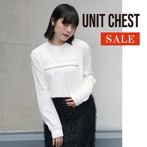 【SALE】OIF designer eggs コラボ ロンT 心電図 T-shirt ユニセックス/UNIT CHEST