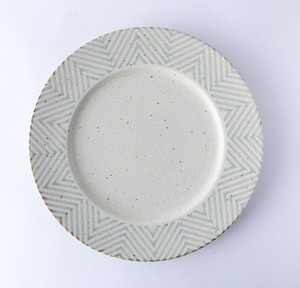 美浓烧 大餐盘/中餐盘 需调货商品 大盘子 餐具 灰色 日本制造