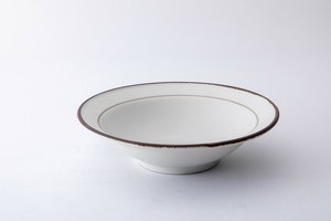 ≪メーカー取寄≫ブラウンエッヂ 浅鉢［日本製 美濃焼 食器 ］