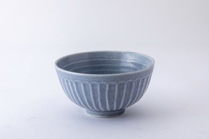 ≪メーカー取寄≫ソギ 飯碗 マットブルー［日本製 美濃焼 食器 ］