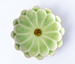 美浓烧 小餐盘 需调货商品 餐具 绿色 小盘子 日本制造