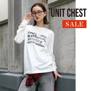 【GWセール】Fiber artist コラボ ロンT Weaving T-shirt ユニセックス/UNIT CHEST