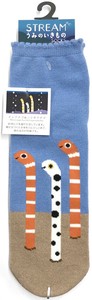 【春夏新作】婦人チンアナゴ＆ニシキアナゴロークルーソックス